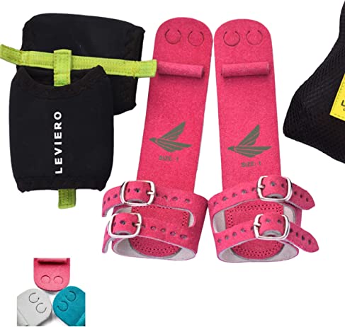 Leviero Buckle Gymnastics Grip Elite – Pink